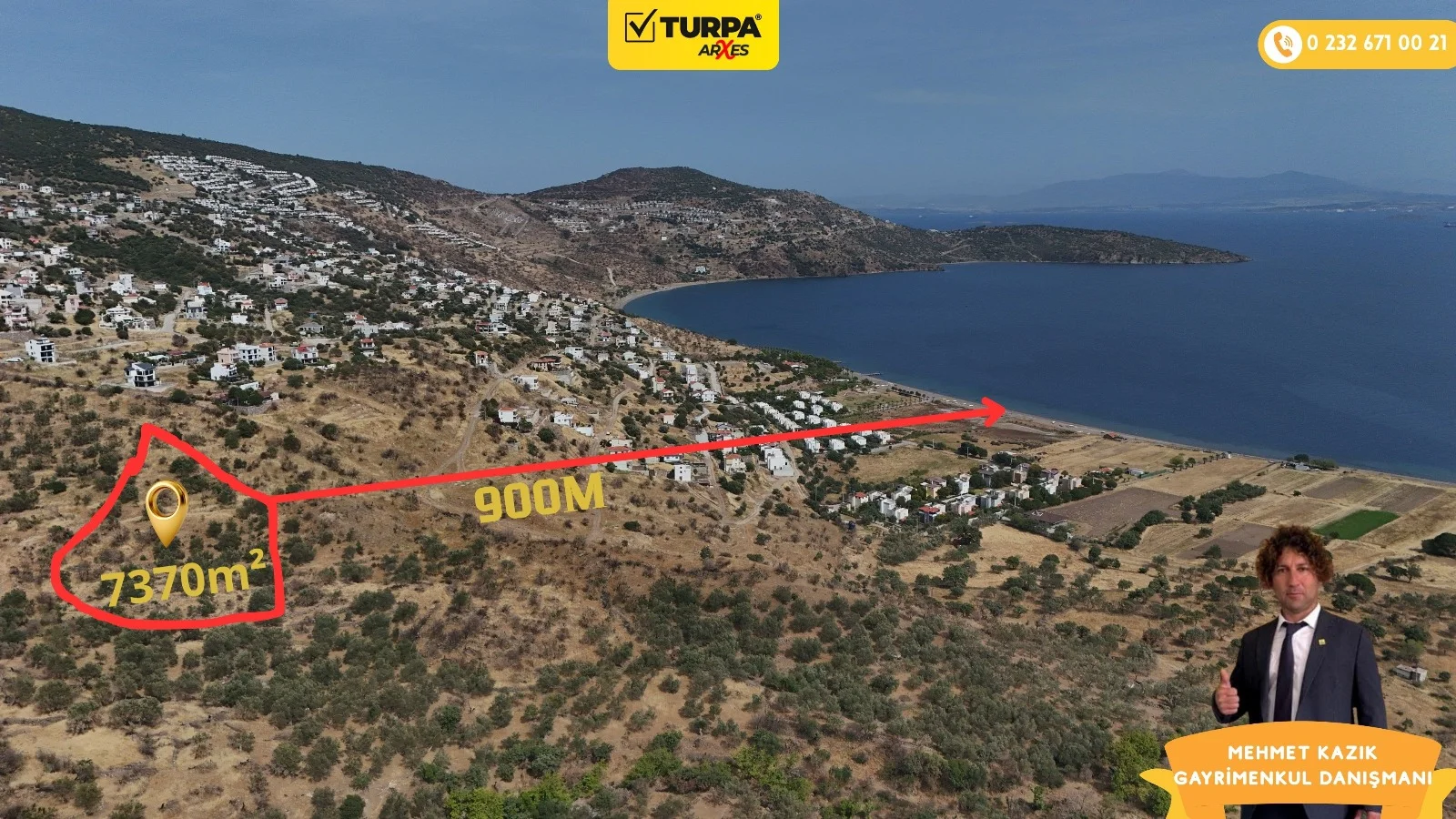 Turpa Arxes'ten Denizköy imar bitişiğinde arazi satılıktır.