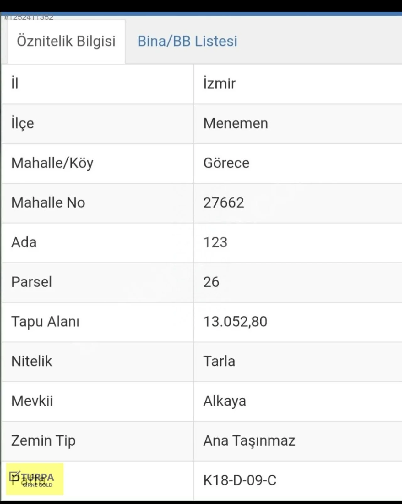 Menemen GÖRECE TARLA 